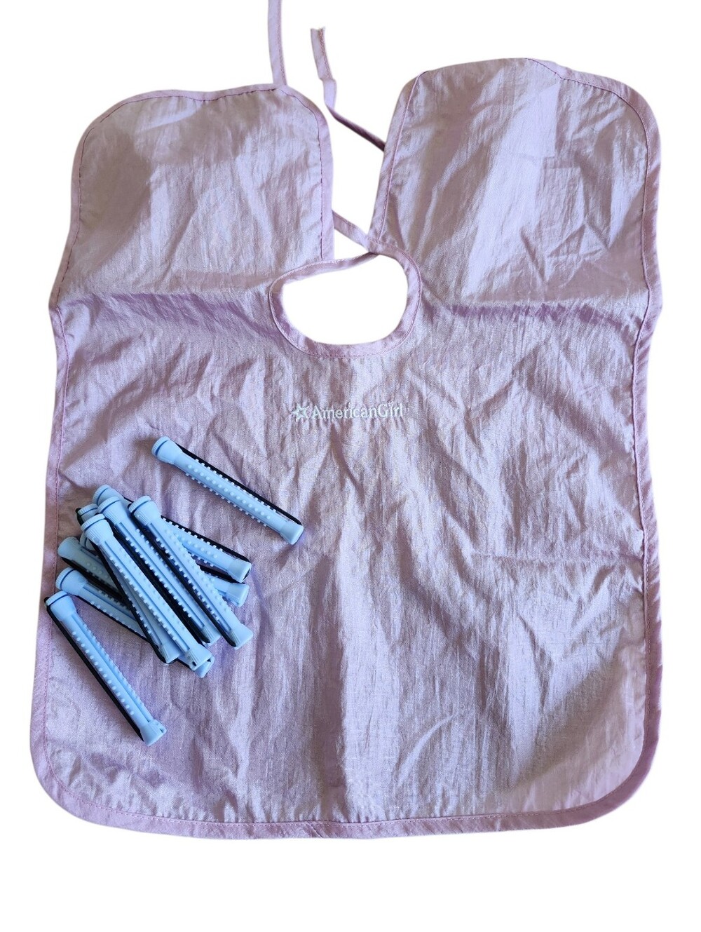 American Girl Doll Hair Care Kit Cape And Perm Rods 18 Inch Dolls